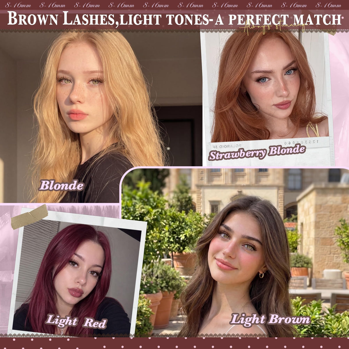 Brown Lash Clusters Natural Eyelash Clusters Dark Brown Eyelash Extensions