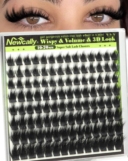 Fluffy Lash Clusters with Spikes Manga Eyelash Clusters Wispy Mega Volume