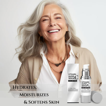 Super Vitamin C Serum for Women over 70, Wrinkle Cream for Face, Anti Aging Cream, Hydrates, Softens, Lifts and Firms Super Vitamin C Serum 30ml