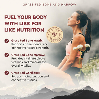 Ancestral Supplements Grass Fed Beef Bone and Marrow Supplement, 180 Ct
