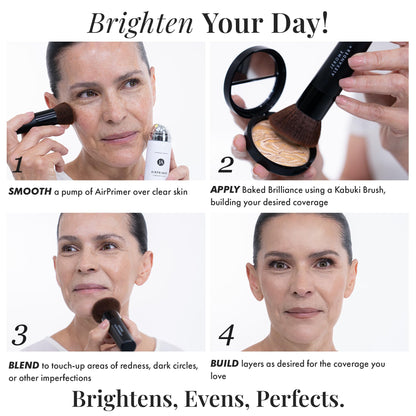 Jerome Alexander Baked Brilliance Powder Foundation - Light