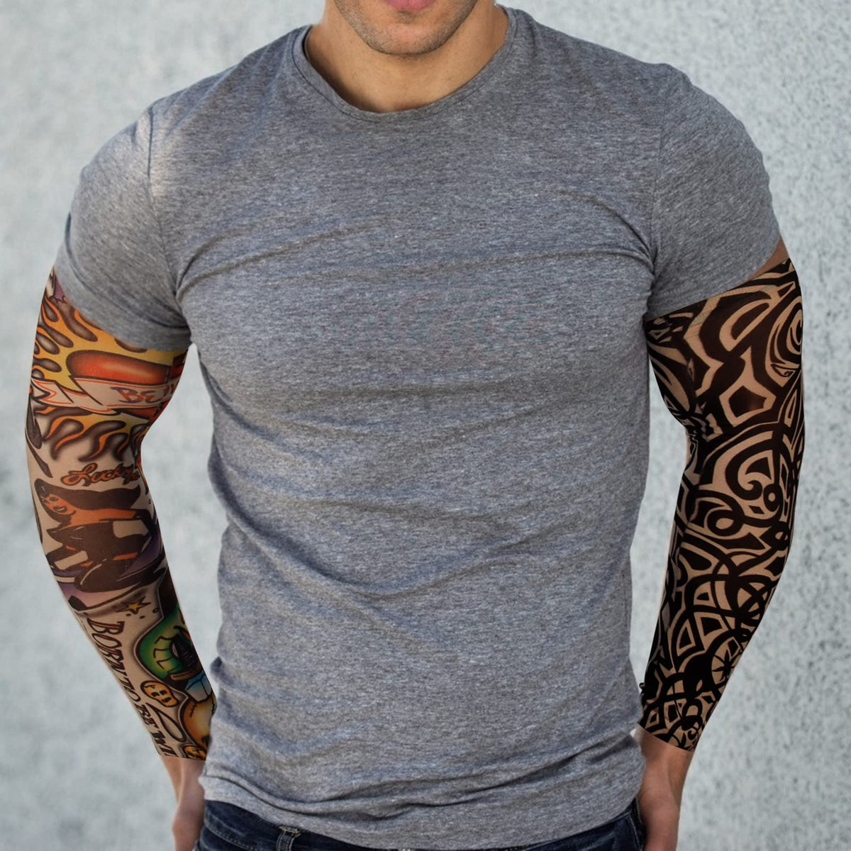 YARIEW Temporary Tattoo Sleeves for Men Arm Sleeves for Men