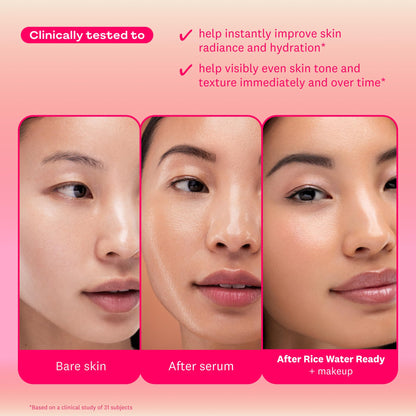 THE FACE SHOP Rice Water Ready Glowy Glazing Serum, 1.18 fl. oz.