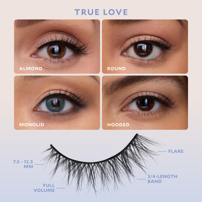 Velour Effortless Self Adhesive Eyelashes (True Love & Love Story)