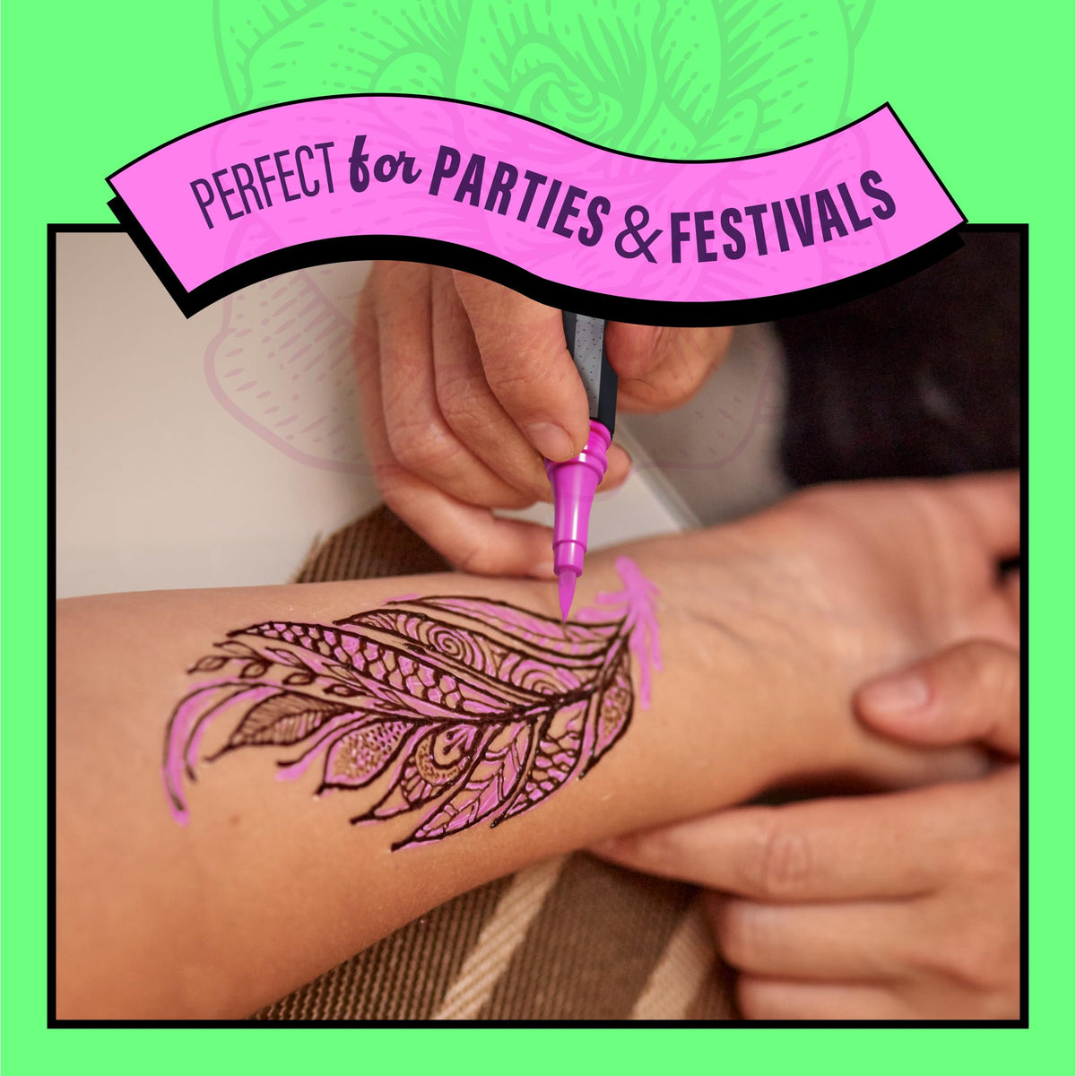 Temporary Tattoos Markers - Henna Body Tattoo Kit for Girls & Adults