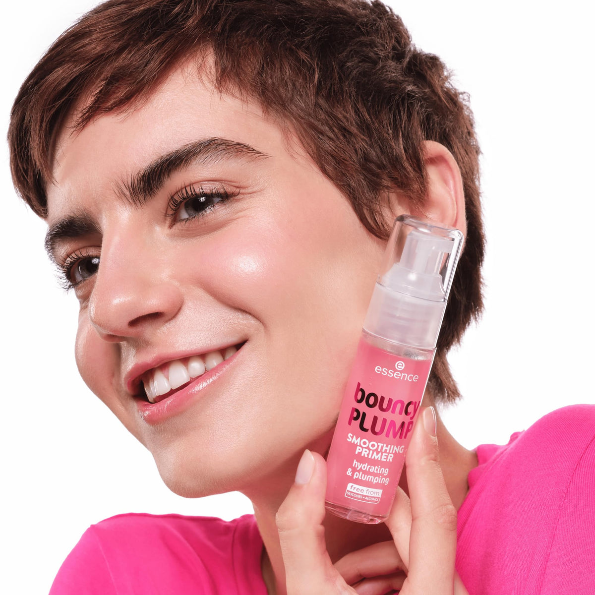 essence Bouncy Plump Smoothing Primer, Hydrating Face Primer Makeup Gel