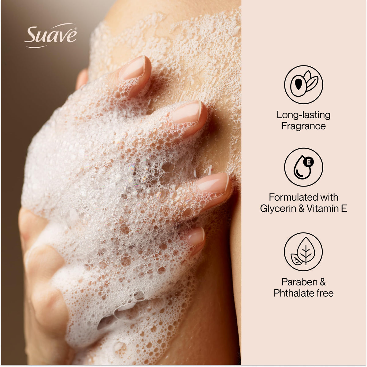 Suave Nourishing Bulk Body Wash, Cocoa Butter & Shea, 1 Gallon
