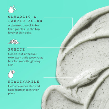 frank body Glycolic Acid Body Scrub | Exfoliating Body Scrub for Strawberry Skin, KP, Bumps & Ingrowns | Smooths Rough Skin on Legs, Arms, Back & Bum | Niacinamide, Witch Hazel & Pumice | 8.82 oz