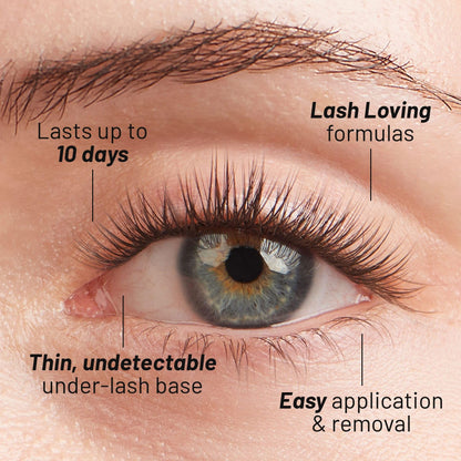 Lilac St Natural Lash Clusters for DIY Lash Extensions, Original, 12mm, 3pk