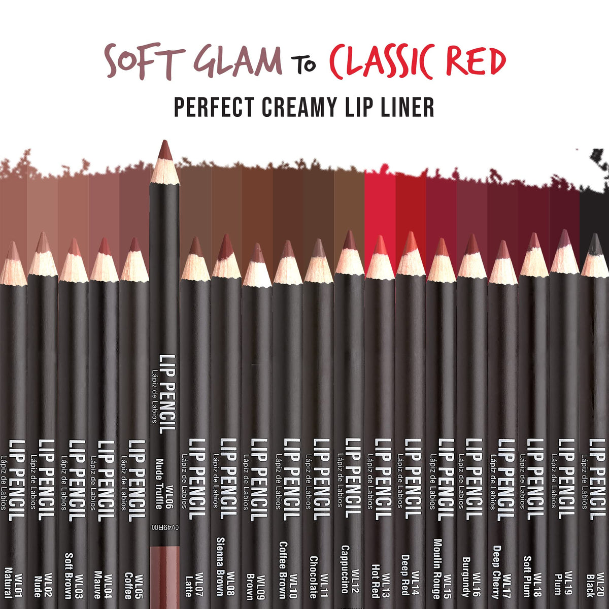 Kiss New York Professional Slim Long-Wear Lip Liner Pencil, Matte Finish