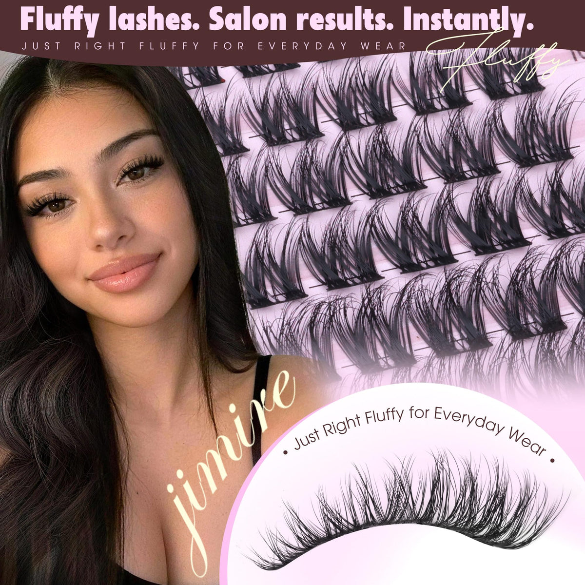 Natural Lash Clusters Wispy 10-16MM Fluffy Cluster Eyelash Extensions