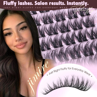 Natural Lash Clusters Wispy 10-16MM Fluffy Cluster Eyelash Extensions