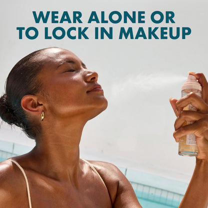 Kopari Sunglaze Sheer Setting Mist Sunscreen SPF 50, Weightless, Fast Drying, Ultra-Fine Setting Spray, Made With Hyaluronic Acid, Sets Makeup For A Hydrated, Dewy Finish, 2.53 fl oz