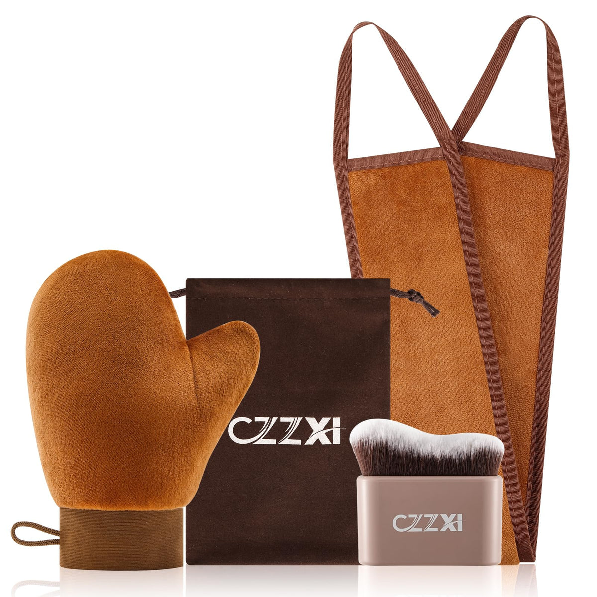 CZZXI Tanning Mitt, Body Brush & Back Tanner Applicator Kit