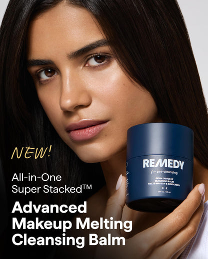 REMEDY for Pre-Cleansing, Derm Dissolve Cleansing Balm, Melts Makeup & SPF