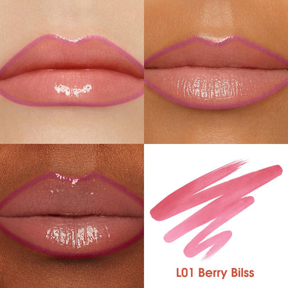 LANGMANNI 3 Colors Long-Lasting Peel Off Lip Liner Set, Waterproof & Smudge-Proof Matte Lip Liners Gift Makeup For Girls (#1+2+3)