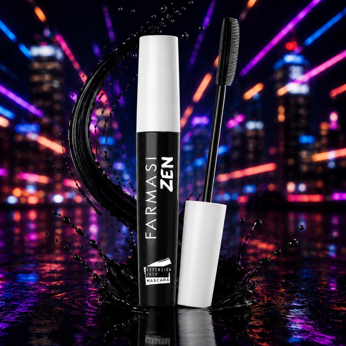 Farmasi Zen Extension Lash Mascara, Volumizing, Lengthening, Blackest
