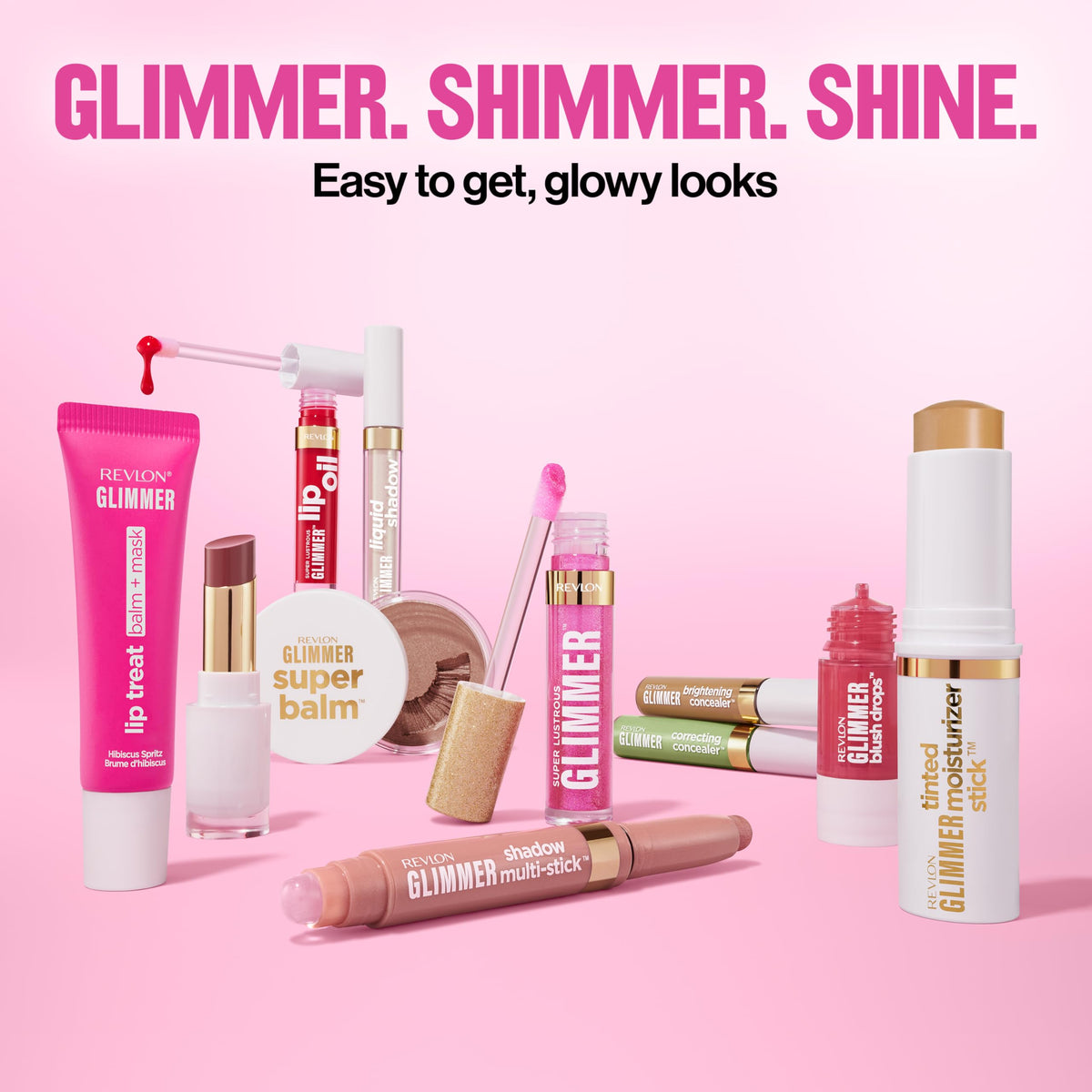 Revlon Glimmer Super Balm, Highlighter Makeup, 001 Chill Vibes, 0.06 oz