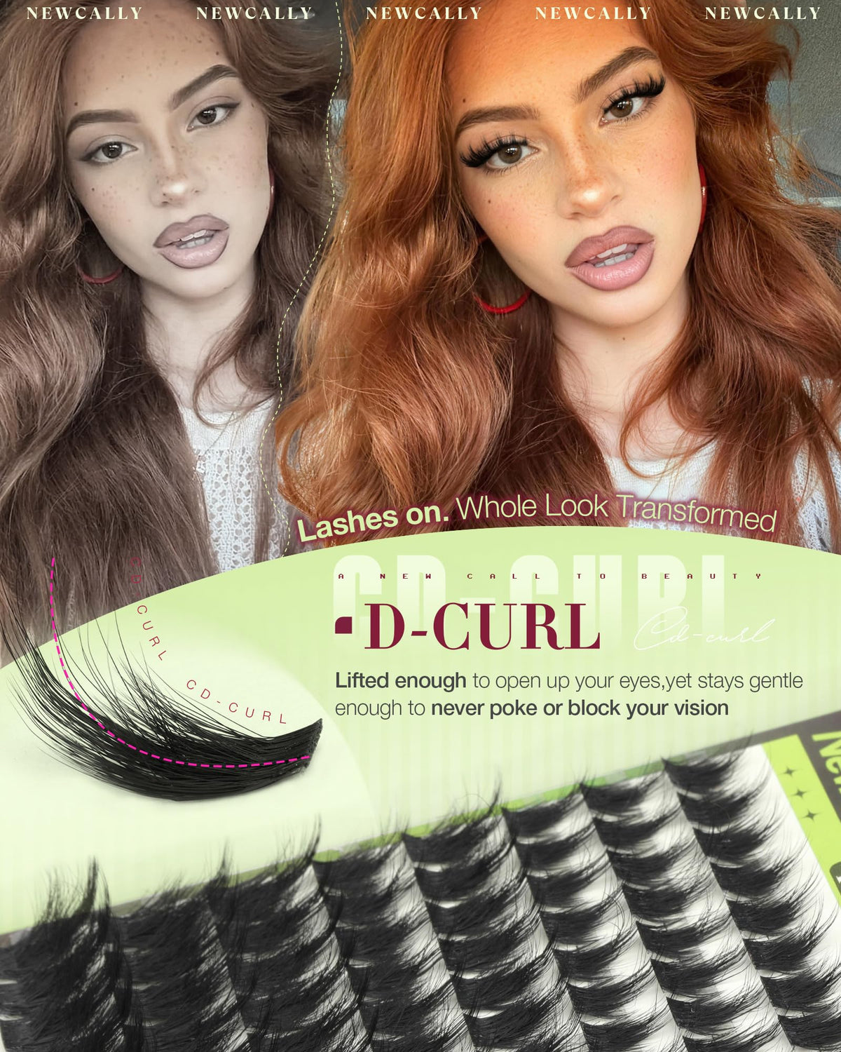 Fluffy Lash Clusters with Spikes Manga Eyelash Clusters Wispy Mega Volume