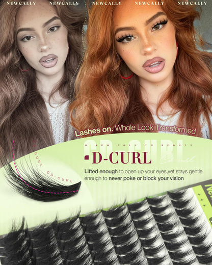 Fluffy Lash Clusters with Spikes Manga Eyelash Clusters Wispy Mega Volume
