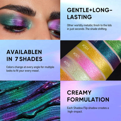 MAKI YIKA Glitter Liquid Eyeshadow Green Purple Color Shifting Eyeshadows