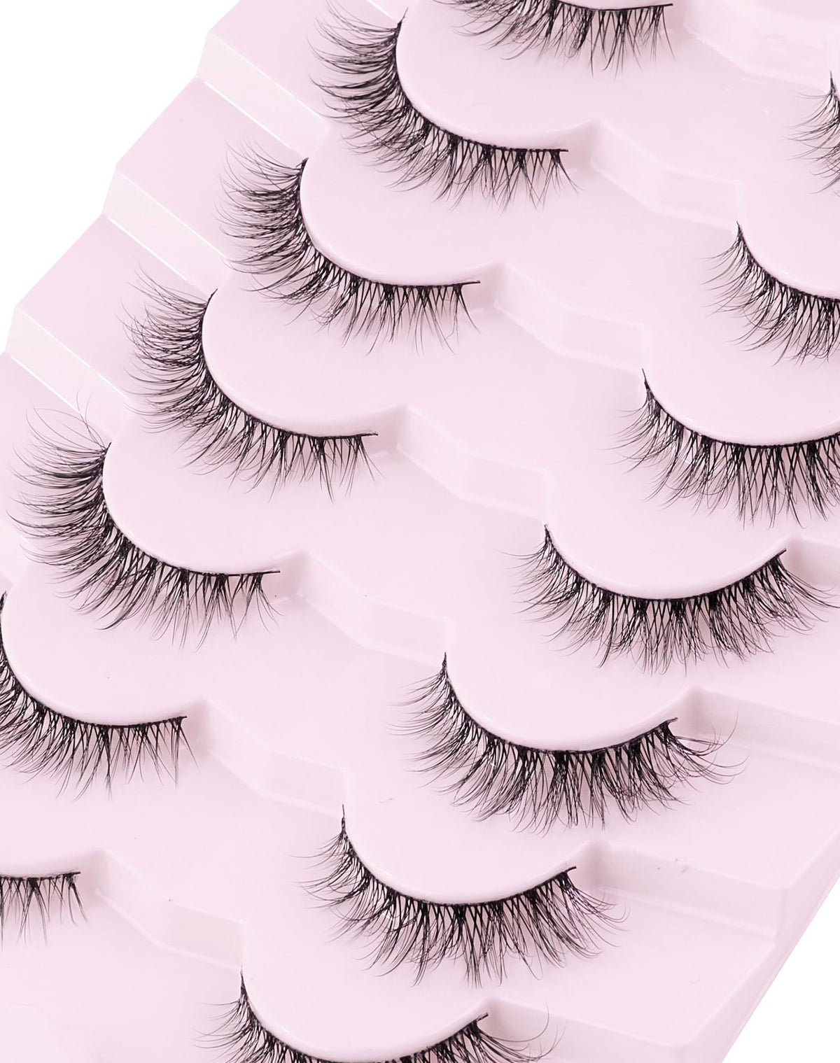 Natural Lashes Mink Natural Eyelashes False Eyelashes Natural Look False Lashes Wispy Eye Lashes Cat Eyelashes Fake Lashes UK222