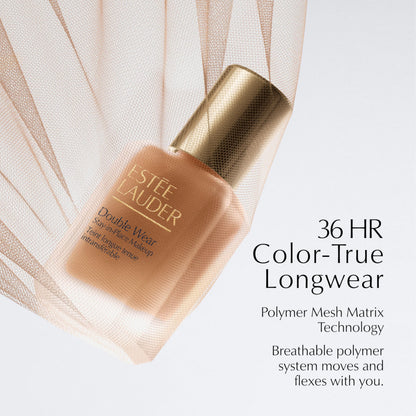 Estée Lauder Double Wear Stay-in-Place Foundation Makeup | 36-Hour Long-Wear Oil-Free Liquid Matte Foundation | Hydrating, Breathable, Buildable | New Formula, 1 Fl Oz, 0N1 Alabaster