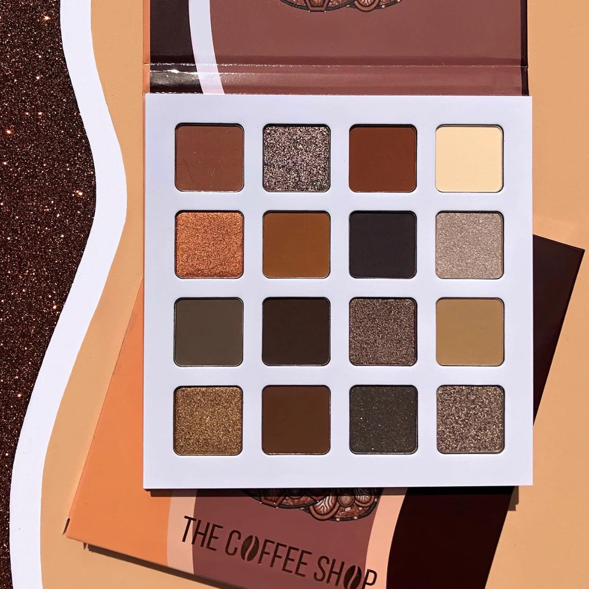 Juvia's Place Coffee Shop Eyeshadow Palette - 16 Pan Buttery Eye Makeup