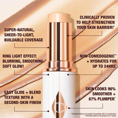 Charlotte Tilbury Unreal Skin Tint & Sheer Glow Hydrating Foundation Stick