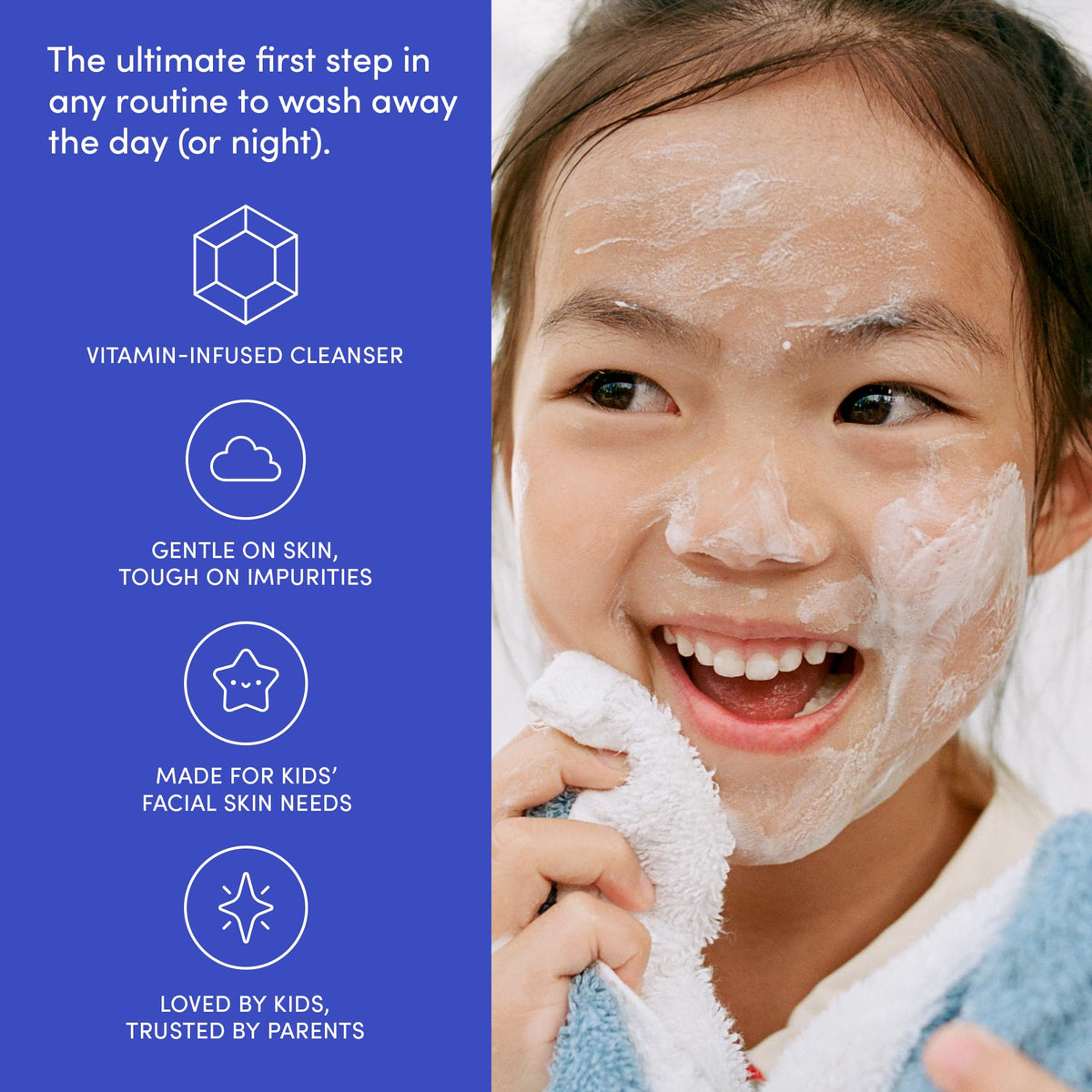 Evereden Kids Multi-Vitamin Face Wash, Dermatologist-Tested, Vegan, Peach
