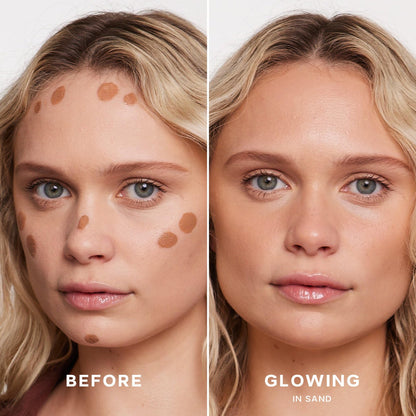 Saie Dew Bronze Hydrating Liquid Bronzer Stick, Sand (0.4 oz)