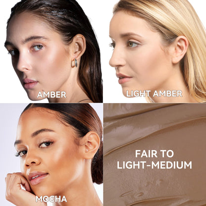 FV Cool Toned Contour Stick, Creamy & Blendable Formula, Highly Pigmented, Long-Lasting for a Natural, Waterproof Finish, Face Sculpting Makeup for Fair/Light Skin, Beginner Friendly, 01 Amber