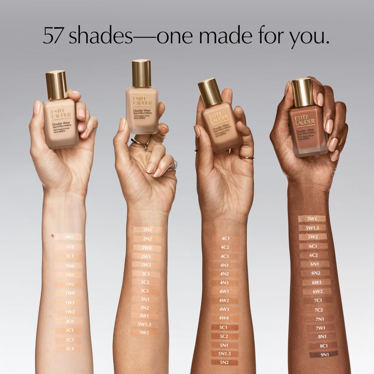 Estée Lauder Double Wear Stay-in-Place Foundation Makeup | 36-Hour Long-Wear Oil-Free Liquid Matte Foundation | Hydrating, Breathable, Buildable | New Formula, 1 Fl Oz, 2C1 Pure Beige