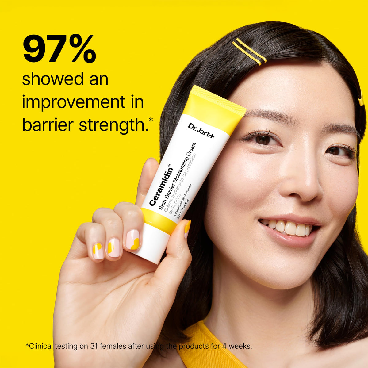 Dr.Jart+ Ceramidin Skin Barrier Korean Face Cream Moisturizer with Ceramides and Panthenol | Korean Skin Care | Travel Size, 0.5 Fl Oz