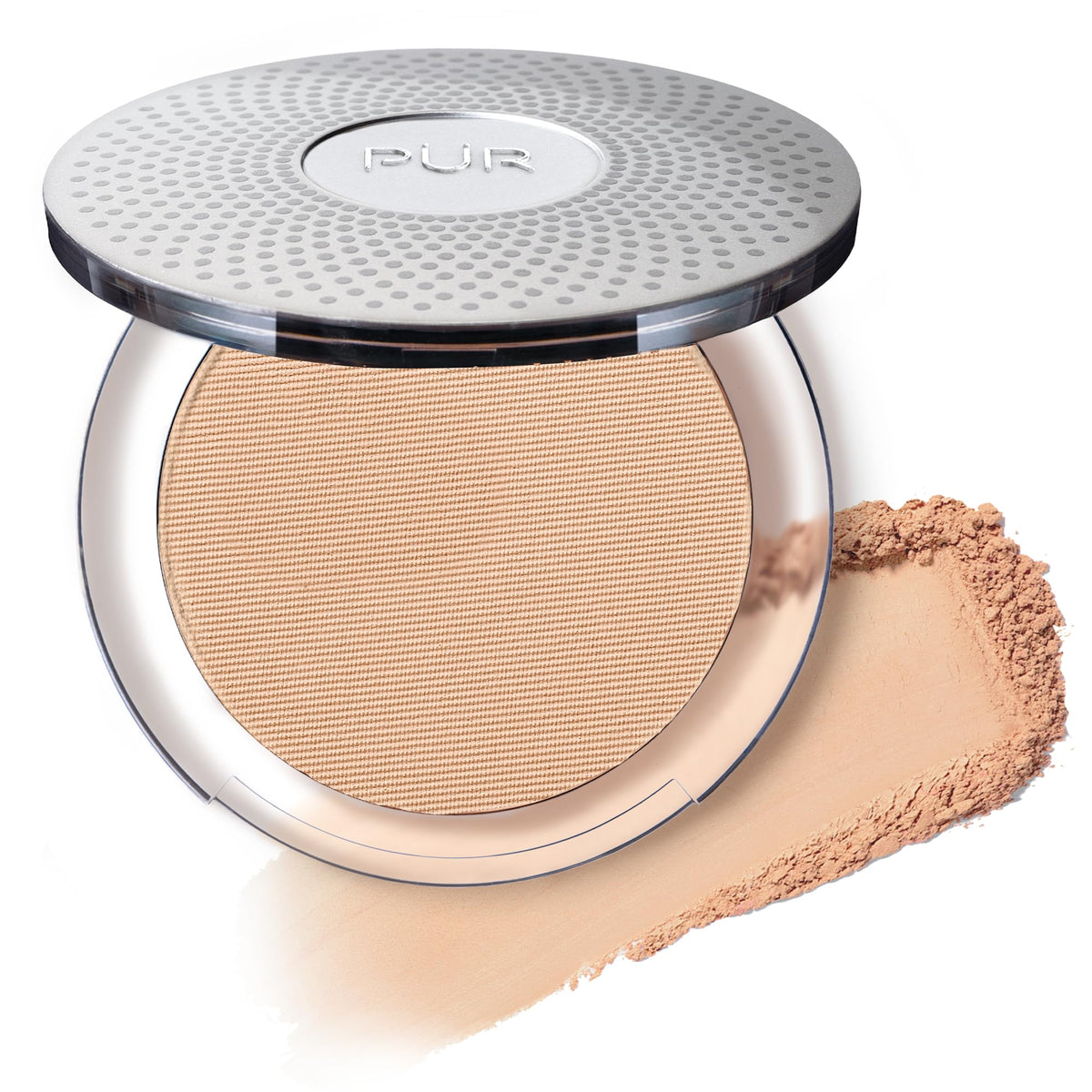 PÜR 4-in-1 Pressed Mineral Powder Foundation, SPF 15, Linen, Full Coverage