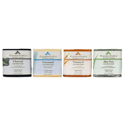 CLEARLY GLYCERIN Bar Soap, Unscented, 4 Ounce, Pack of 3