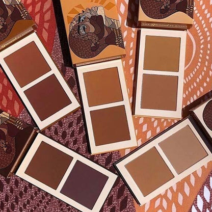 Juvia's Place Duo Bronzer Dark, Soft Matte Bronzer Powder Face Makeup