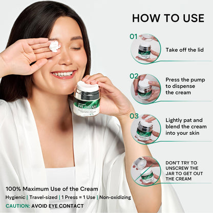 Under Eye Cream - Retinol, Caffeine & Niacinamide Care for Dark Circles
