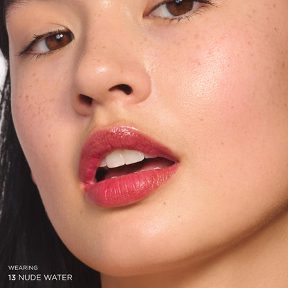 CLARINS Water Lip Stain | Buildable Matte Finish | Kiss Proof, Transfer-Proof, Lightweight and Long Lasting | Contains Hyaluronic Acid | 0.2 Fluid Ounces, 13 Nude Water