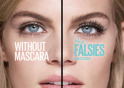 Maybelline Volum' Express Falsies Volumizing, Washable Mascara, Blackest Black, 2 Count
