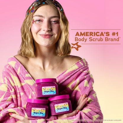 Lisa Frank x Tree Hut Sugar Sky Body Scrub, Exfoliating Sugar Scrub, 18 Oz