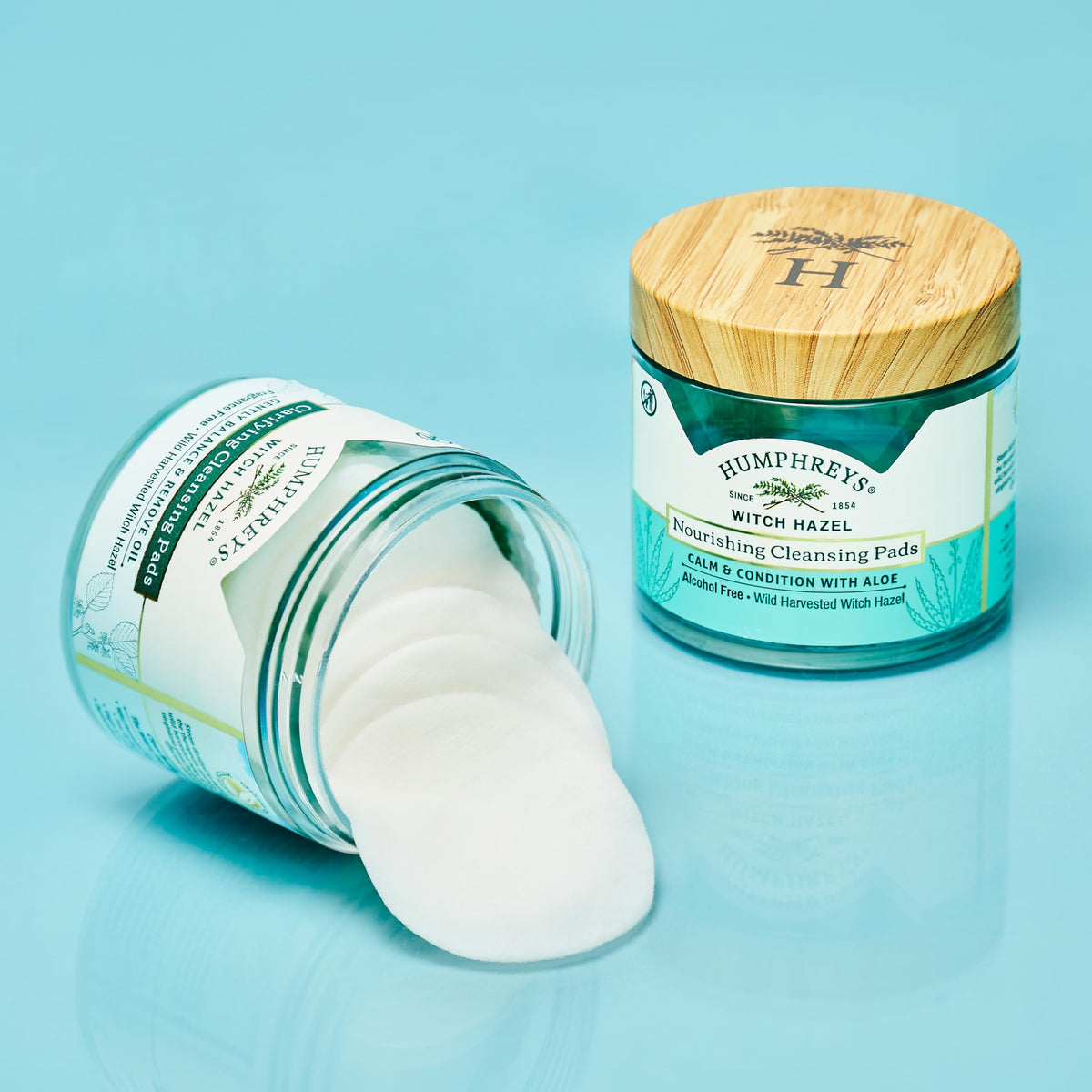 Humphreys Witch Hazel Nourishing Cleansing Pads with Aloe | 60 Rounds