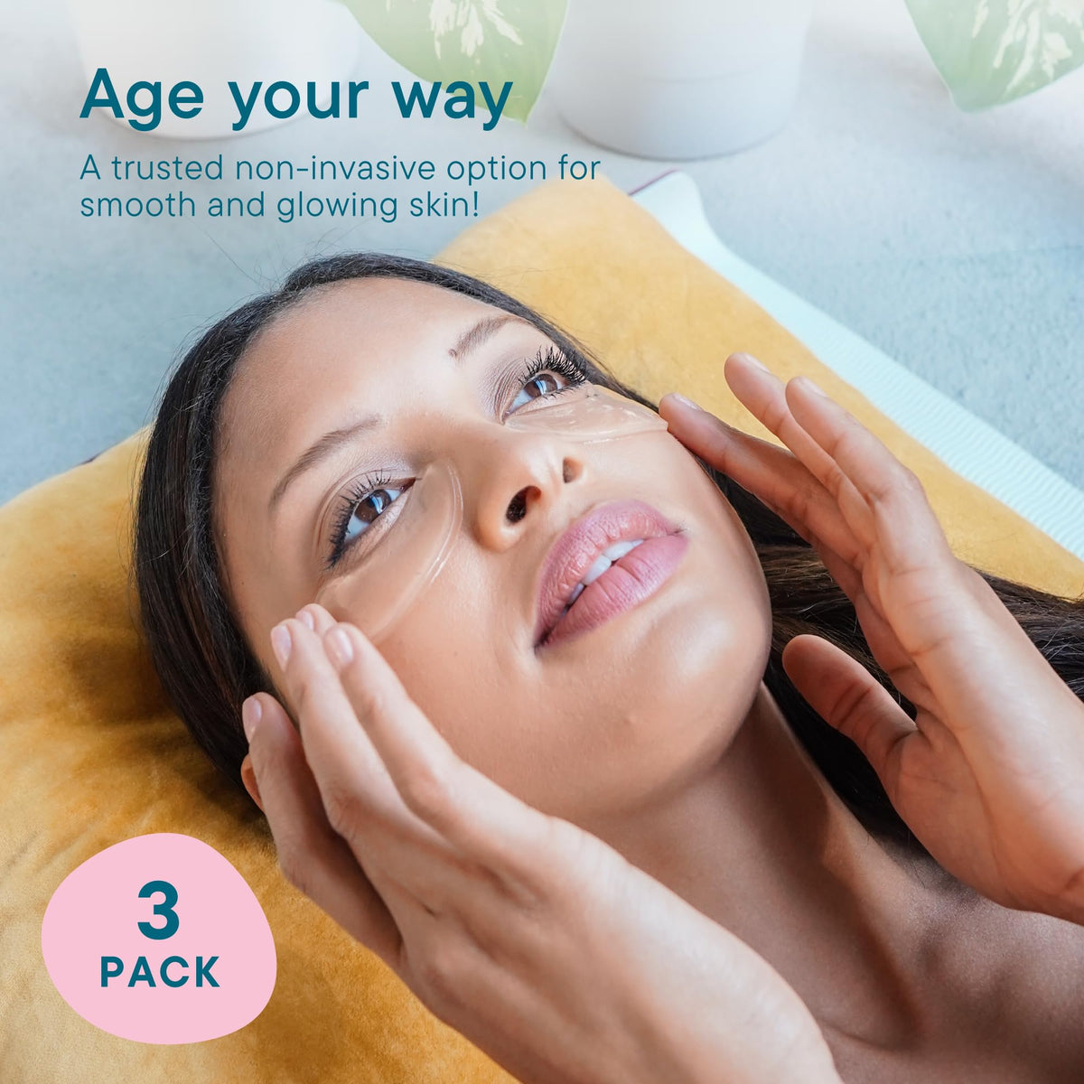 Frownies Cactus Collagen Under Eye Gels, 3 Sets
