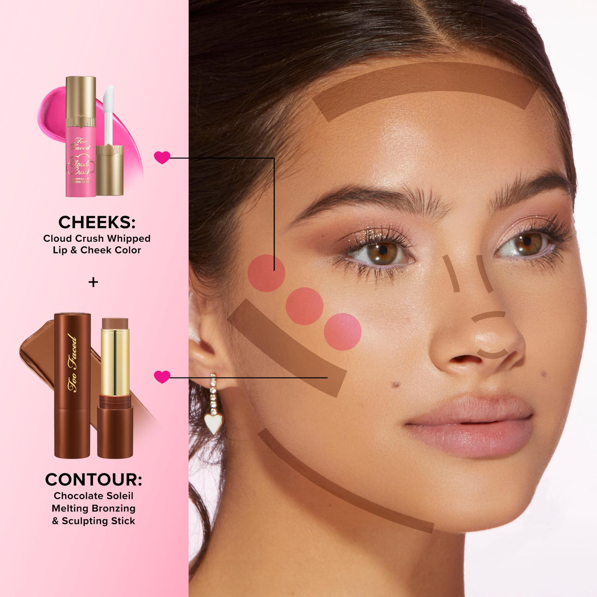Too Faced Chocolate Soleil Melting Bronzing & Sculpting Stick | Multi-Use, Contour + Cream Bronzer Stick | Lightweight, Satin-Finish with Buildable Coverage, 0.28 Ounce, 0.28 Ounce, Chocolate Souffle