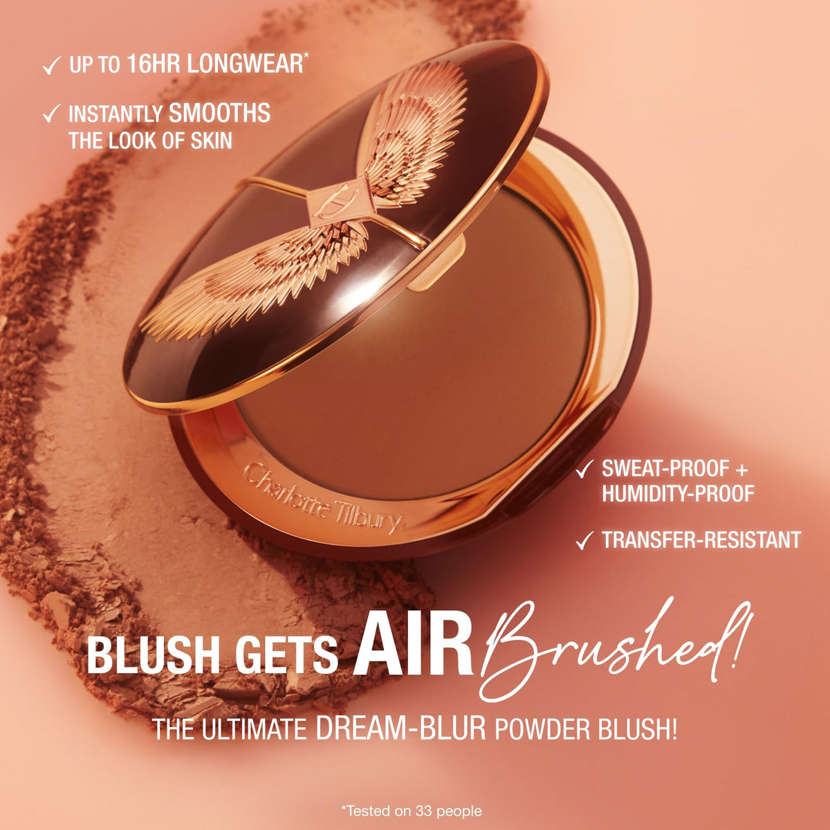Charlotte Tilbury Airbrush Flawless Blush Blur - Powder Color for Cheeks
