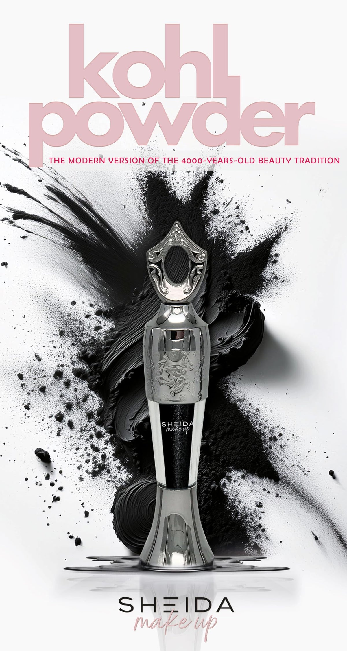 Sheida Powder Eyeliner Handmade in Powder Form, Long-Lasting Liner, Intense Color, Multi Color Shades Available