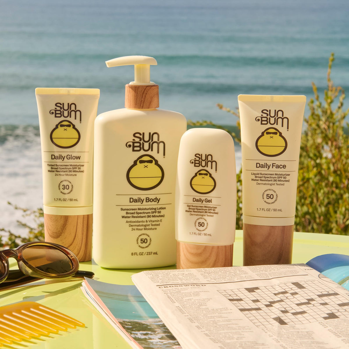 Sun Bum SPF 30 Daily Glow Tinted Face Sunscreen Lotion- Travel Size, 1.7 oz