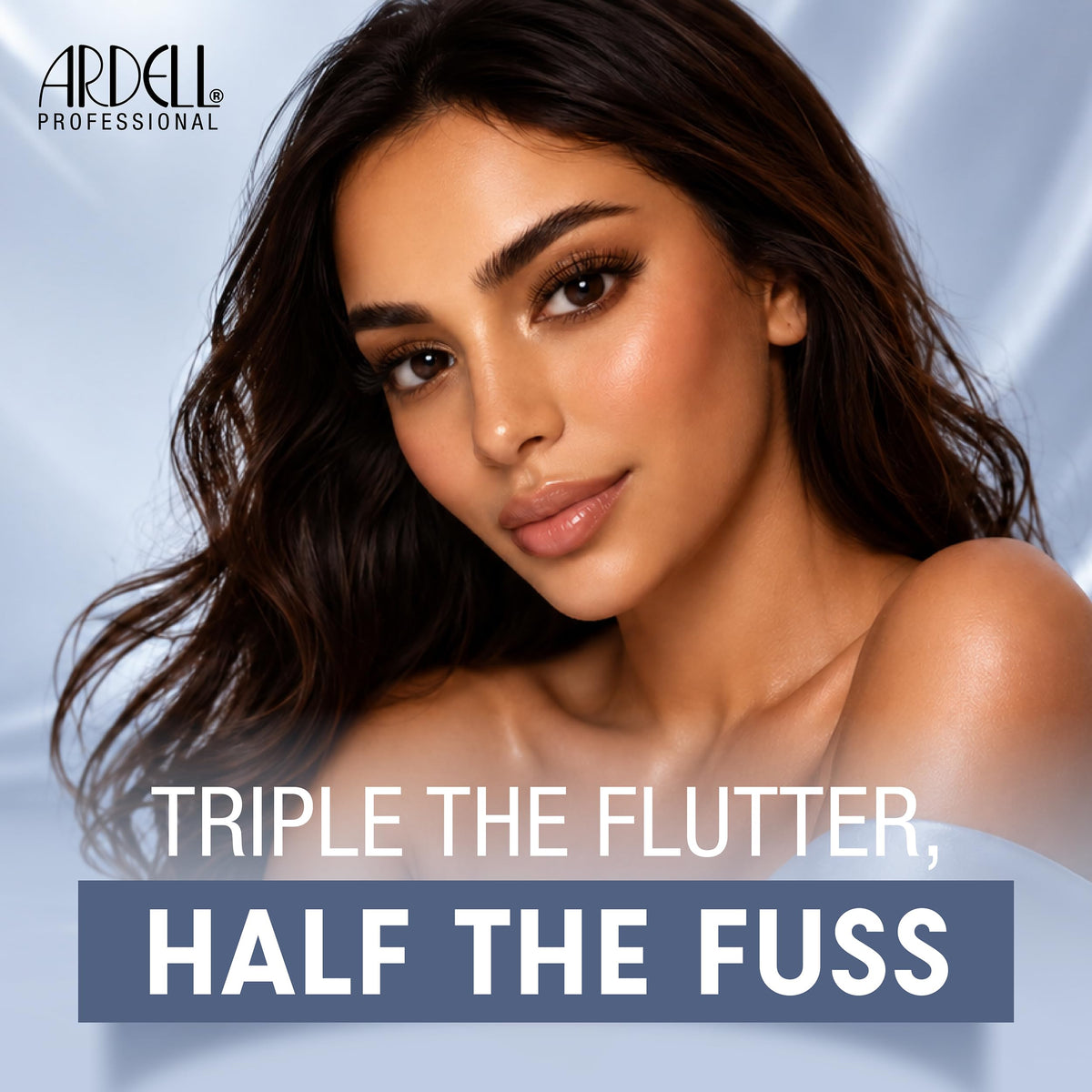 Ardell Knotted Flare Lashes Trios Lash Clusters Medium Black, 32 Ct, 4 Pack