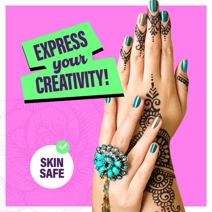 Temporary Tattoos Markers - Henna Body Tattoo Kit for Girls & Adults