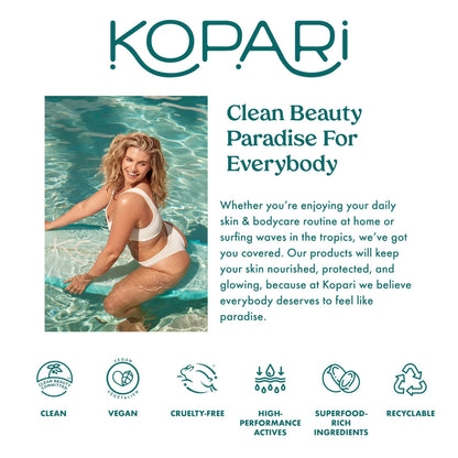 Kopari Sunglaze Sheer Setting Mist Sunscreen SPF 50, Weightless, Fast Drying, Ultra-Fine Setting Spray, Made With Hyaluronic Acid, Sets Makeup For A Hydrated, Dewy Finish, 2.53 fl oz